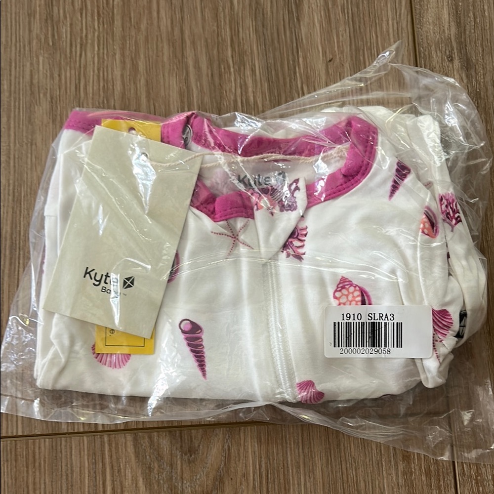 NIB KYTE BABY Pink Seashell ZIPPERED ROMPER